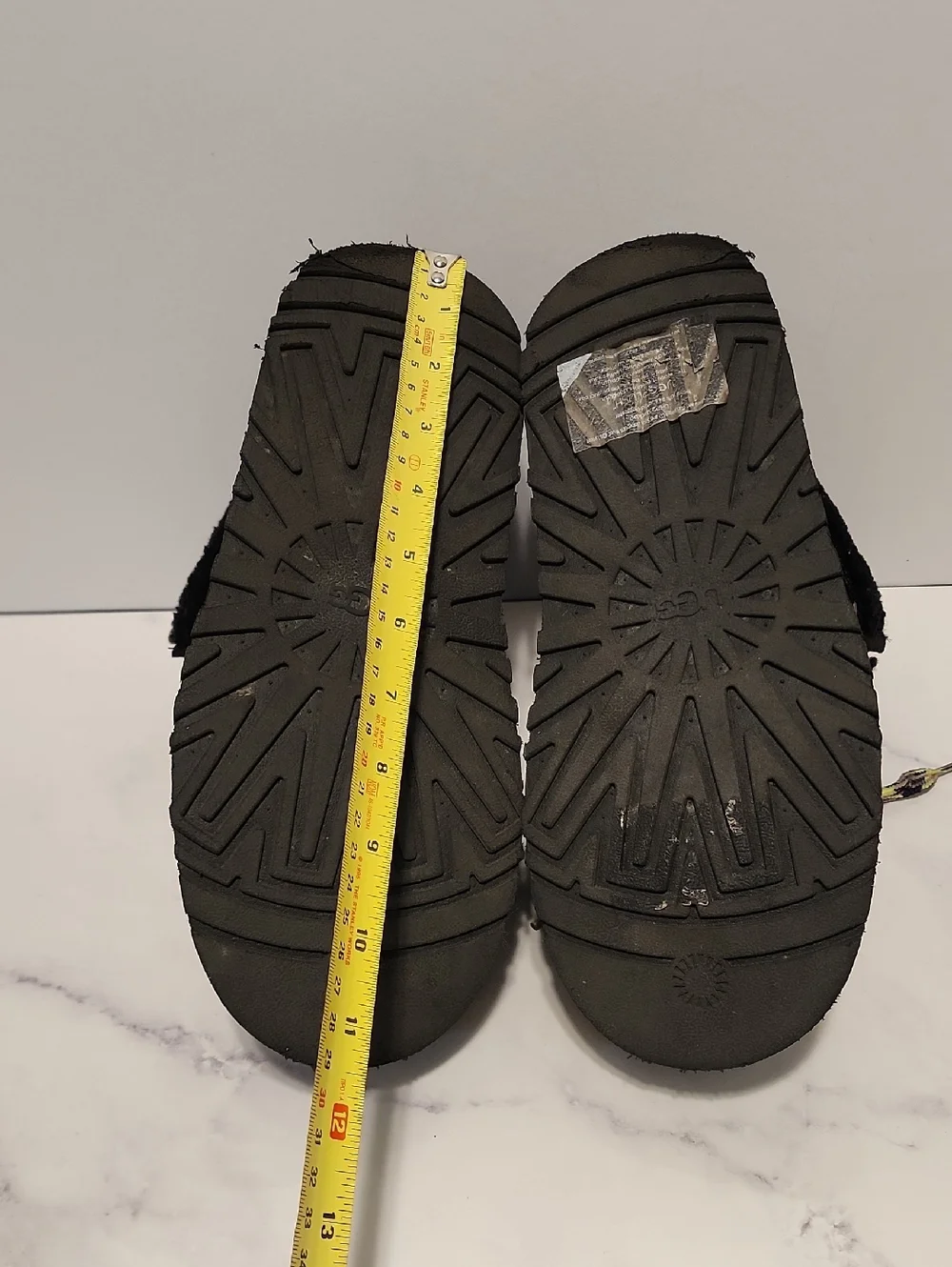 Ugg  Black Winter Boots with Yellow Accent Laces